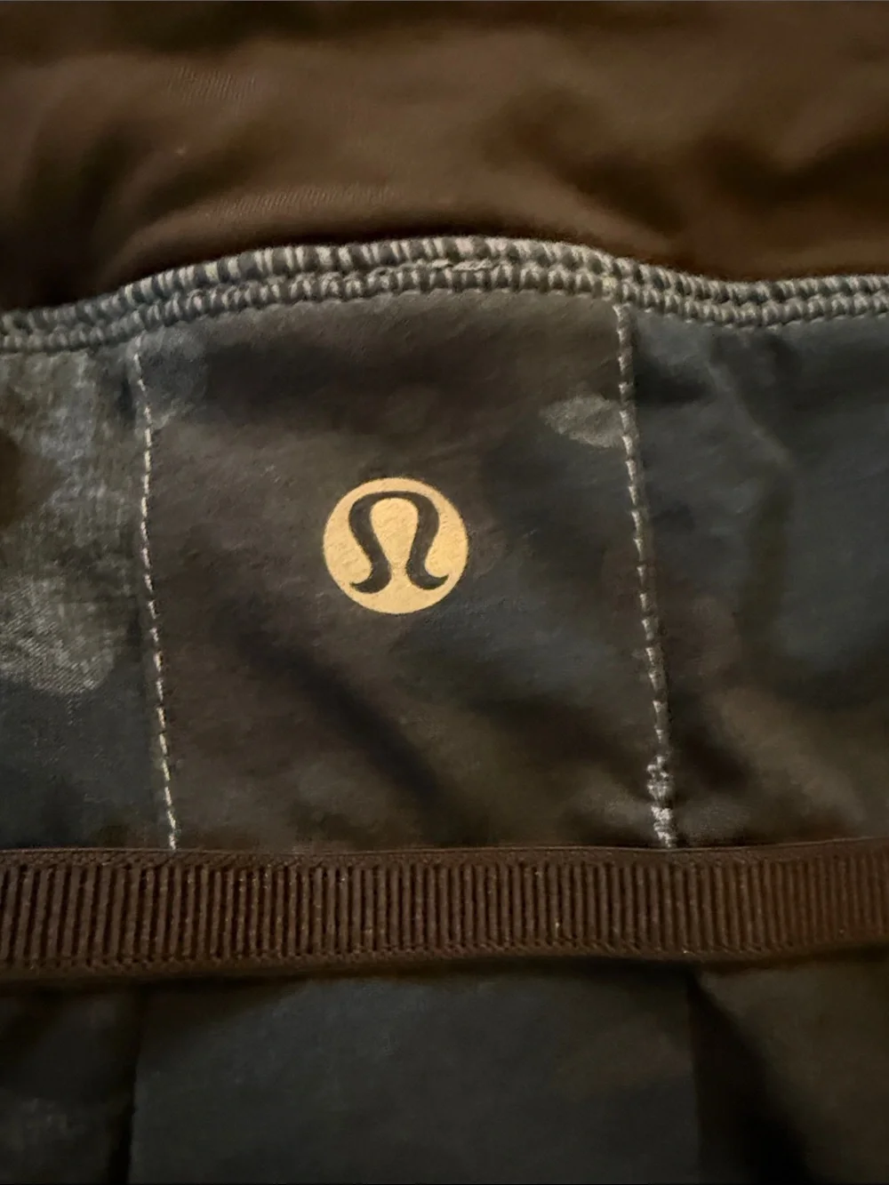 lululemon athletica Dark Navy Camo Ruffle Mini Skirt
